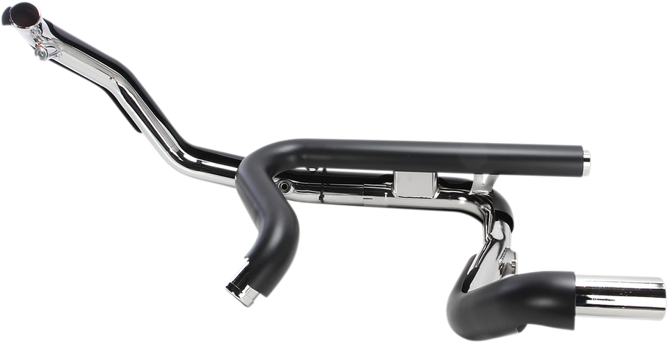 Powerport Dual Headpipes with Dual Bungs - Black - Lutzka's Garage