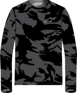 Performance Long-Sleeve T-Shirt - Black/Camo - Medium - Lutzka's Garage