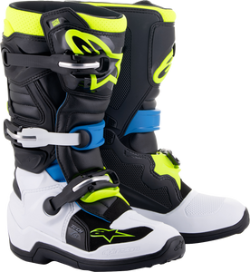 Youth Tech 7S Boots - Black/Blue/Yellow - US 2 - Lutzka's Garage