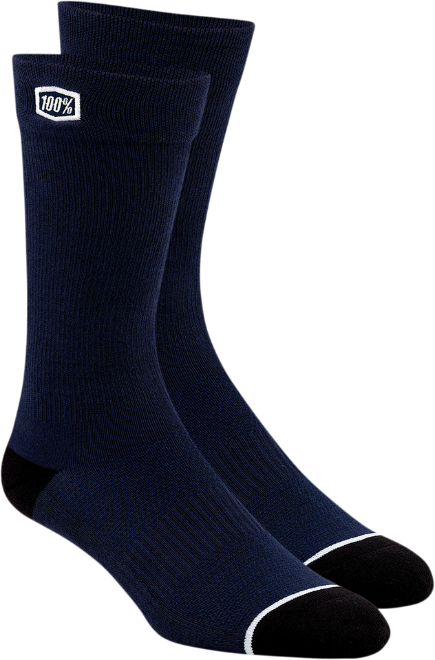 Solid Socks - Navy - Large/XL - Lutzka's Garage