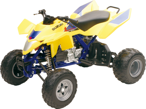 Suzuki Quadracer R450 ATV - 1:12 Scale - Black/Yellow - Lutzka's Garage