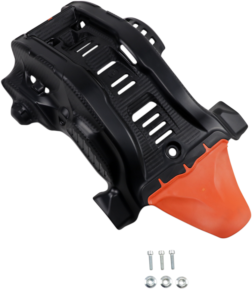 Skid Plate - Black/16 Orange - Gas Gas | Husqvarna | KTM