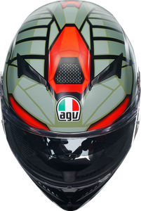 K3 Helmet - Decept - Matte Black/Green/Red - Medium - Lutzka's Garage