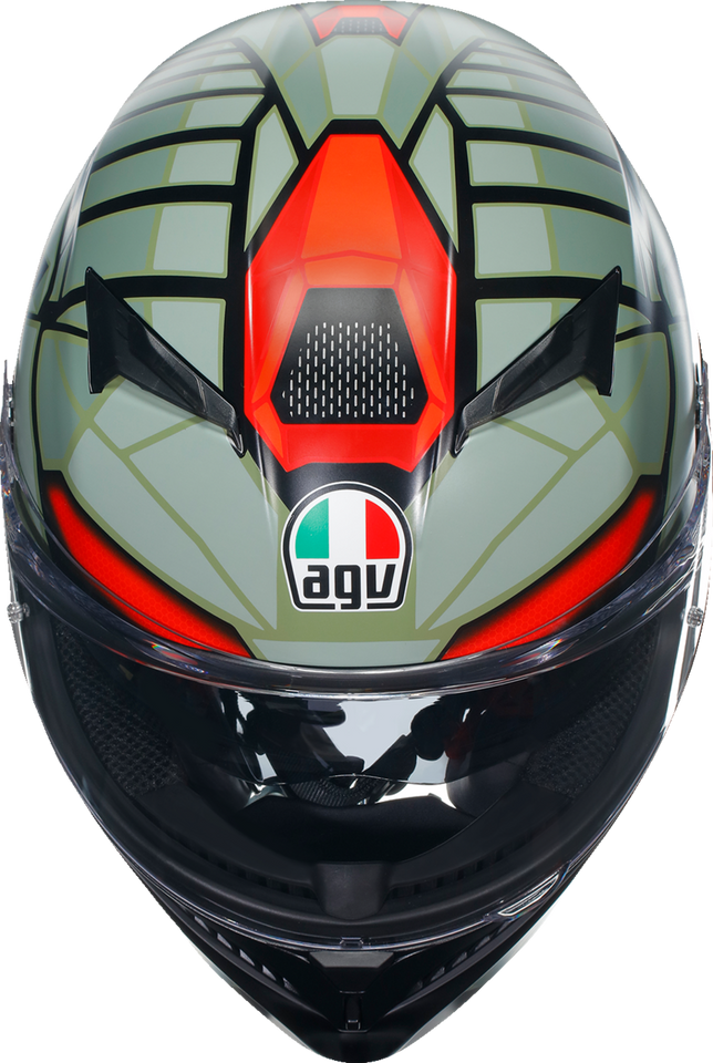 K3 Helmet - Decept - Matte Black/Green/Red - Medium - Lutzka's Garage