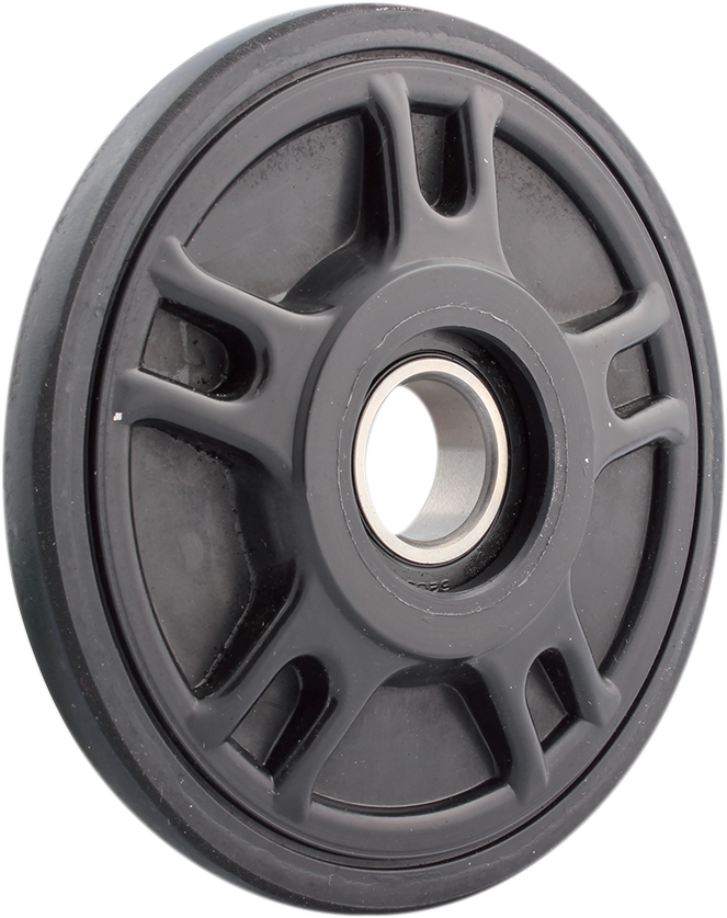 Idler Wheel with Bearing 6205-2RS - Without Insert - Black - Group 1 - 5.63" OD x 1" ID - Lutzka's Garage