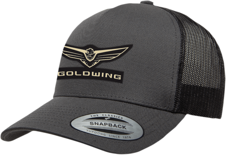 Goldwing Rally Hat - Gray/Black - Lutzka's Garage