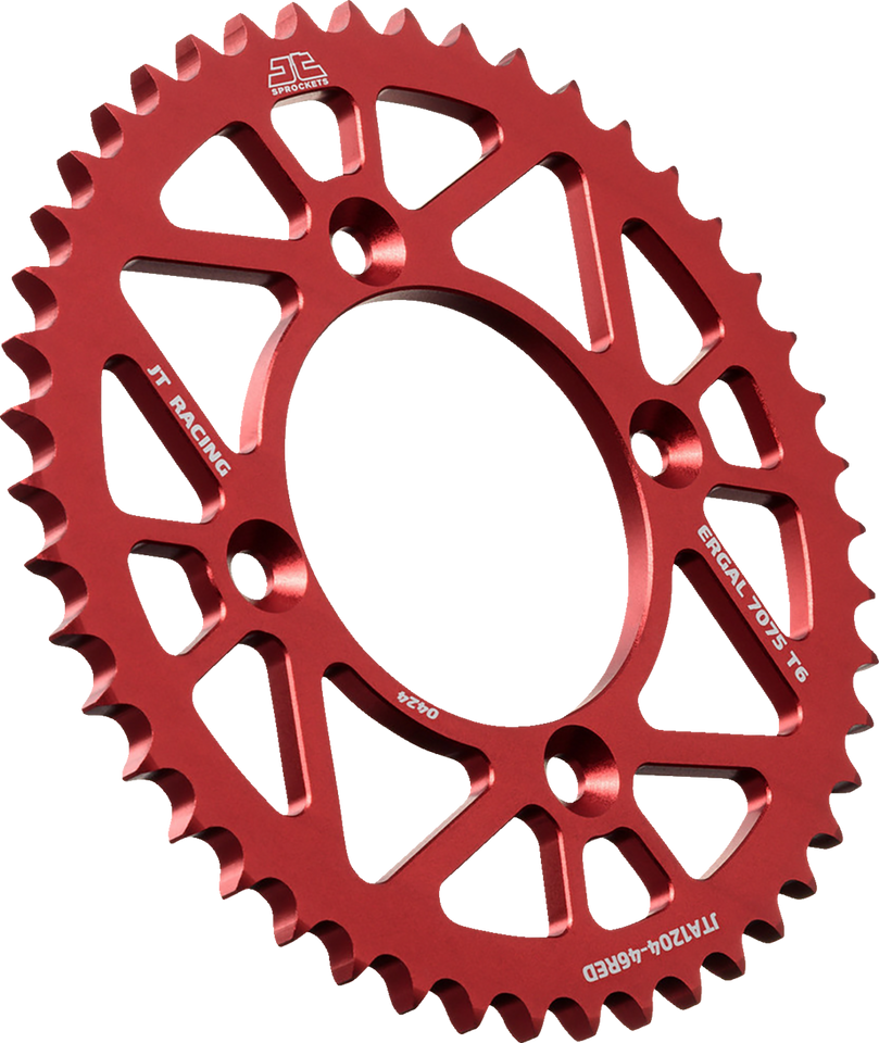 Rear Aluminum Sprocket - 46 Tooth - Red - CRF 125F - Lutzka's Garage