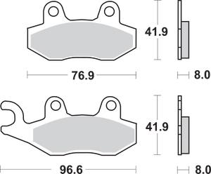 LS Brake Pads - Triumph - 611LS