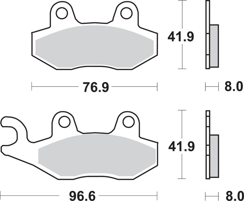 LS Brake Pads - Triumph - 611LS