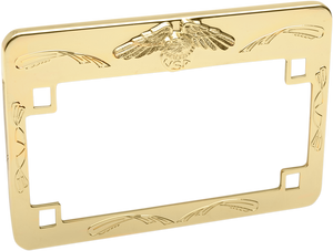 Eagle License Plate Frame - Gold - Lutzka's Garage