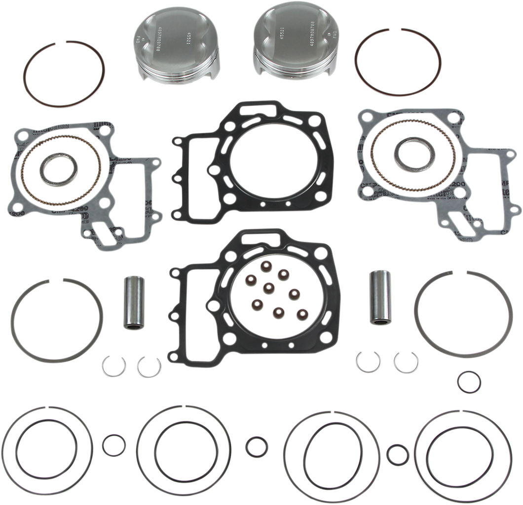 Piston Kit with Gaskets - 87.00 mm - Kawasaki