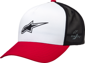 Advantage Tech Trucker Hat - White/Red/Black - One Size - Lutzka's Garage