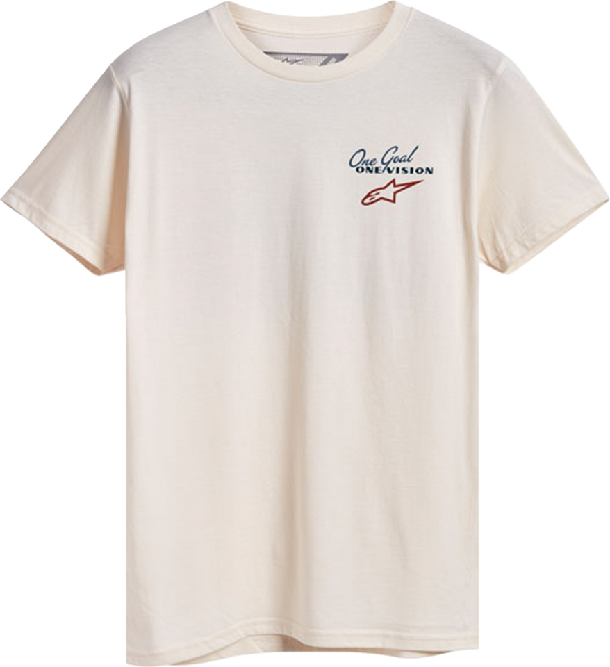 Flagged T-Shirt - Natural - Medium - Lutzka's Garage