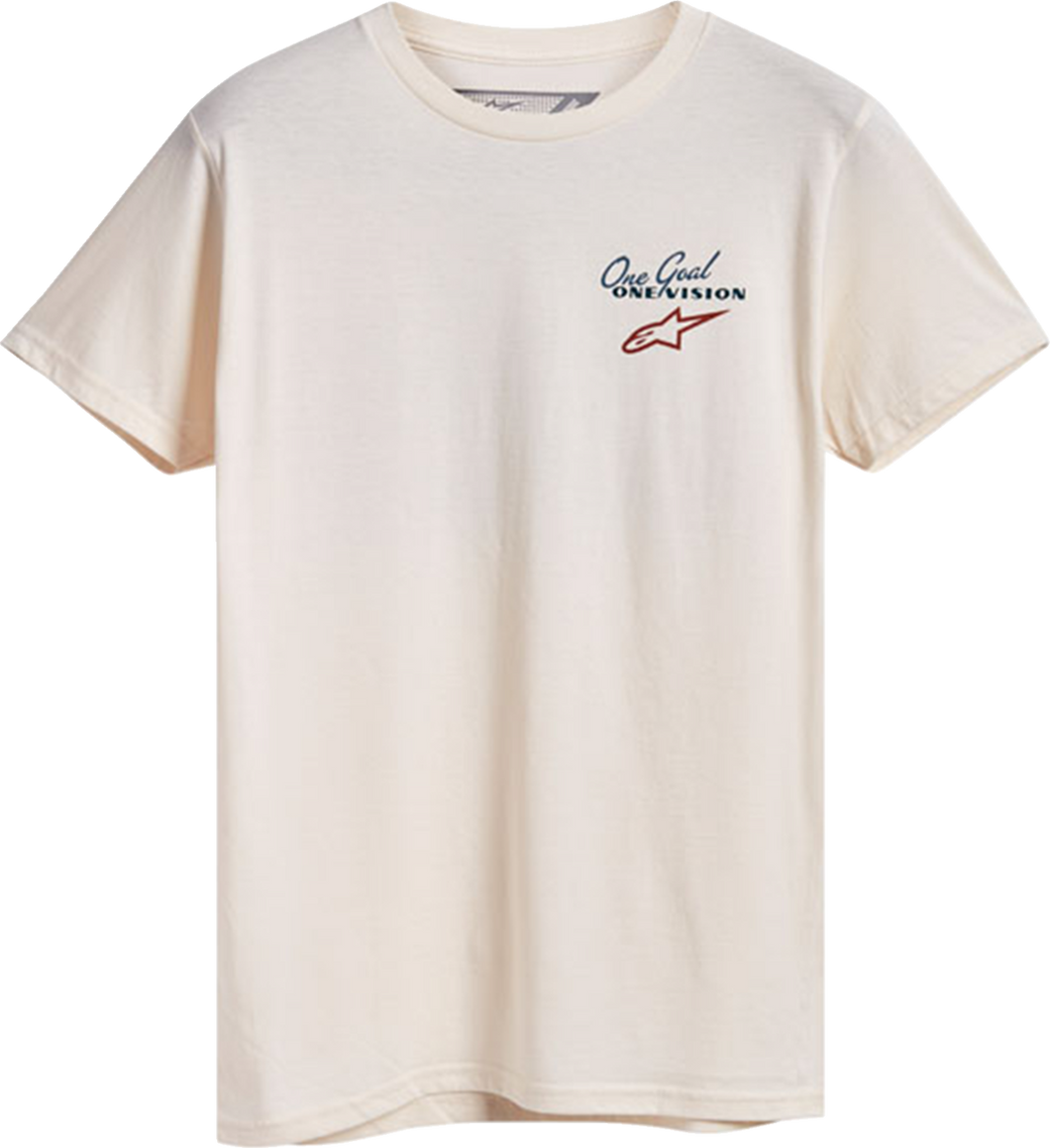 Flagged T-Shirt - Natural - Medium - Lutzka's Garage