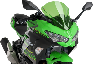 Race Windscreen - 15-3/4" - Green - Kawasaki - Lutzka's Garage