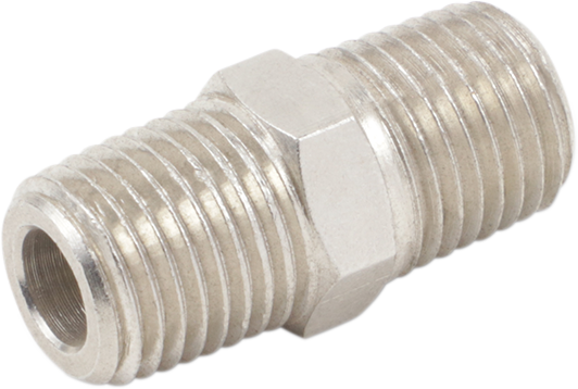 Adapter - Nipple - Hex - Male - 1/4"