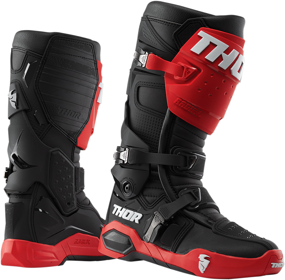 Radial Boots - Red/Black - Size 8 - Lutzka's Garage