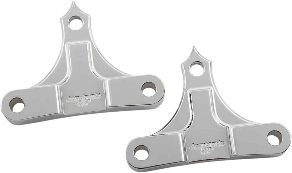 Hot Legs/Bagger Legs Fender Spacers - Chrome - 0.625" Spacer - For 6" Width Fender - Lutzka's Garage