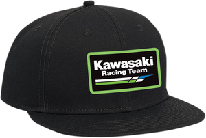 Youth Kawasaki Racing Snapback Hat - Black - Lutzka's Garage