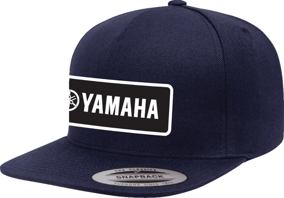 Yamaha Classic Snapback Hat - Navy - Lutzka's Garage