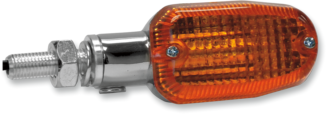 Marker Light - Single Filament - Chrome/Amber - Lutzka's Garage