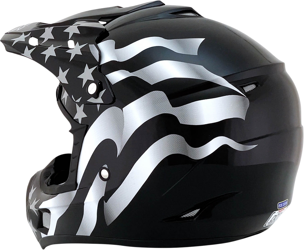 FX-17 Helmet - Flag - Stealth - Small - Lutzka's Garage