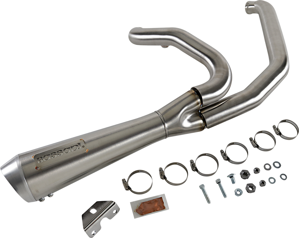 Short 2:1 Exhaust for FL - Stainless Steel - Lutzka's Garage