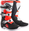 Tech 3S Boots - Black/White/Fluorescent Red - US 2 - Lutzka's Garage