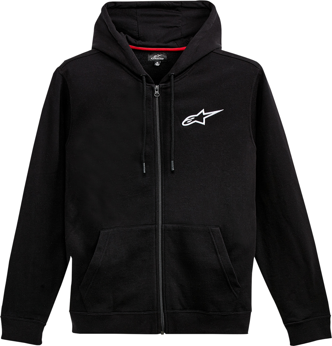 Ageless Zip Hoodie - Black/White - Medium - Lutzka's Garage