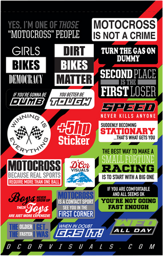 Talk Decal Sheet - Moto Talk