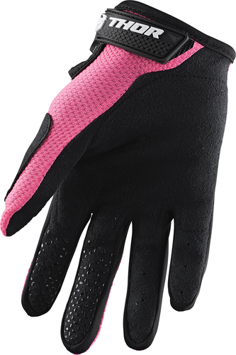 Womens Sector Gloves - Pink/Black - Small - Lutzka's Garage