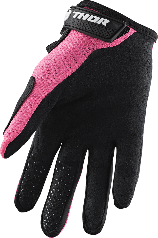 Womens Sector Gloves - Pink/Black - Small - Lutzka's Garage