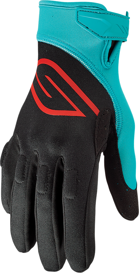 Circuit Gloves - Black/Aqua - XS - Lutzka's Garage