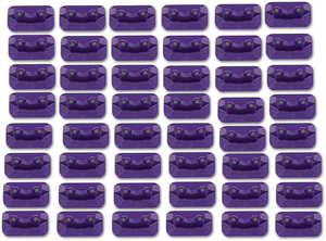 Double Backer Plates - Purple - For 2-Ply - 48 Pack - Lutzka's Garage