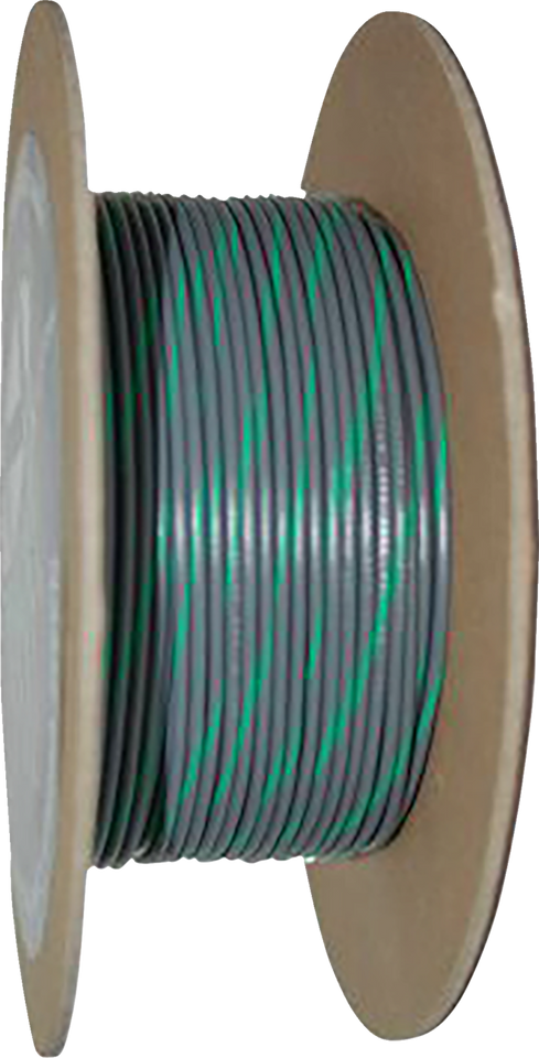 100 Wire Spool - 20 Gauge - Gray/Green - Lutzka's Garage