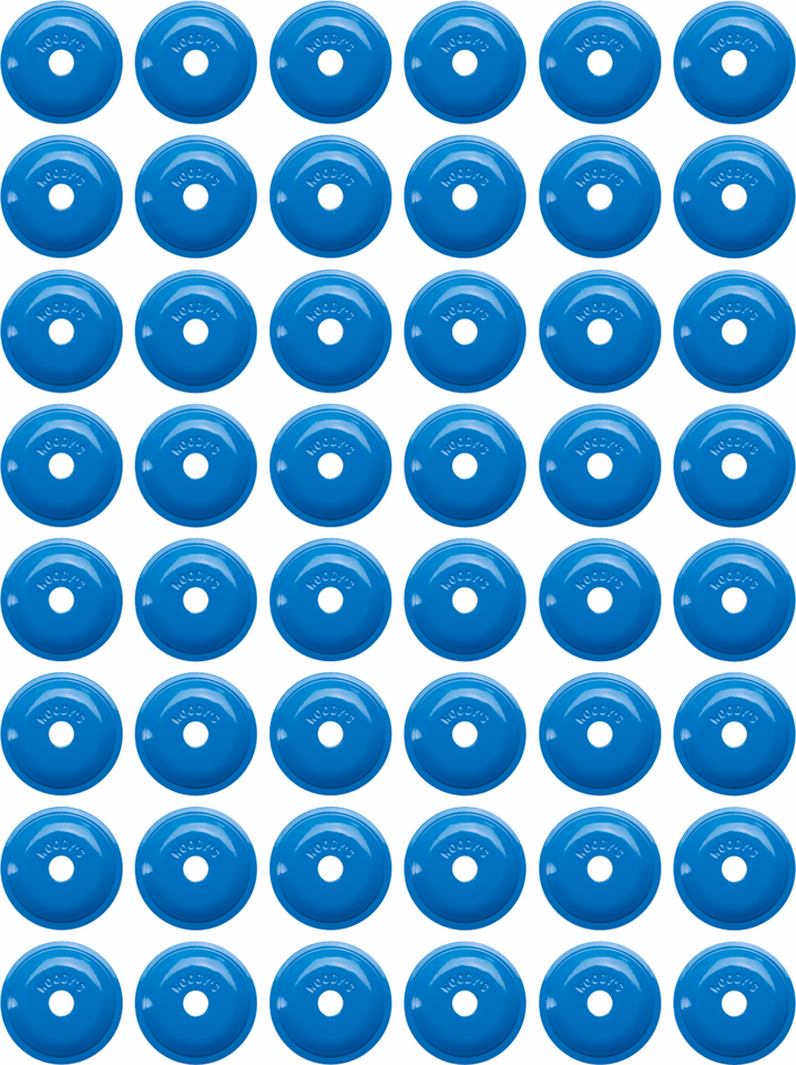 Support Plates - Blue - Round - 48 Pack - Lutzka's Garage