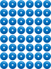 Support Plates - Blue - Round - 48 Pack - Lutzka's Garage