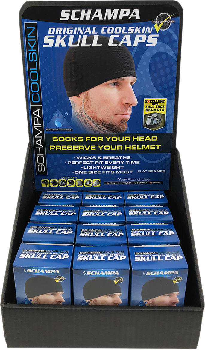 Coolskin Flat Skullcap - 12 Pack