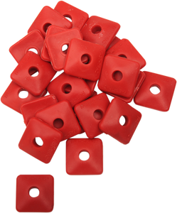 Backer Plates - Red - Square - 24 Pack - Lutzka's Garage