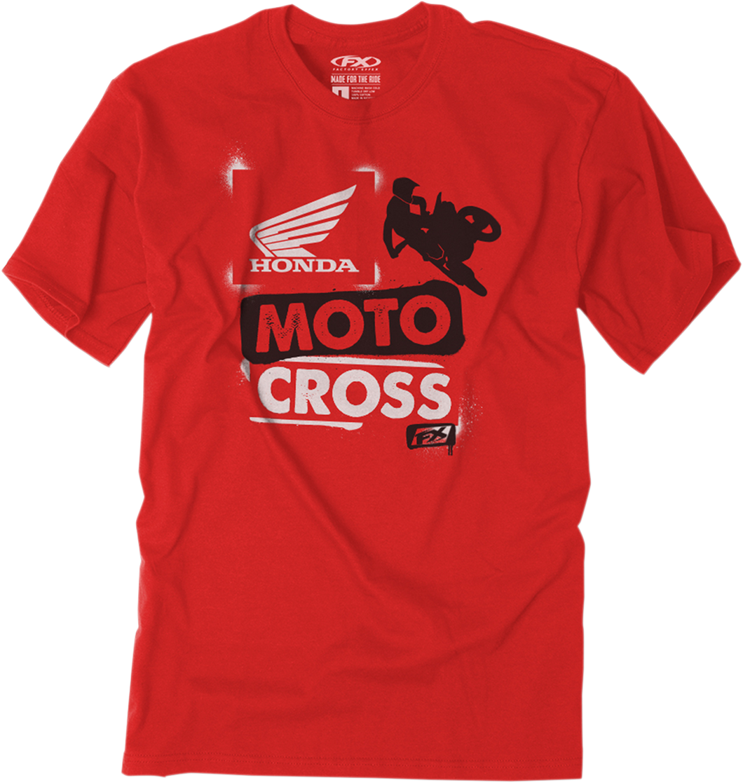 Youth Honda Paint T-Shirt - Red - Small - Lutzka's Garage