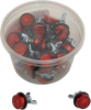 License Plate Reflectors - 40ct Tub - Red - Lutzka's Garage