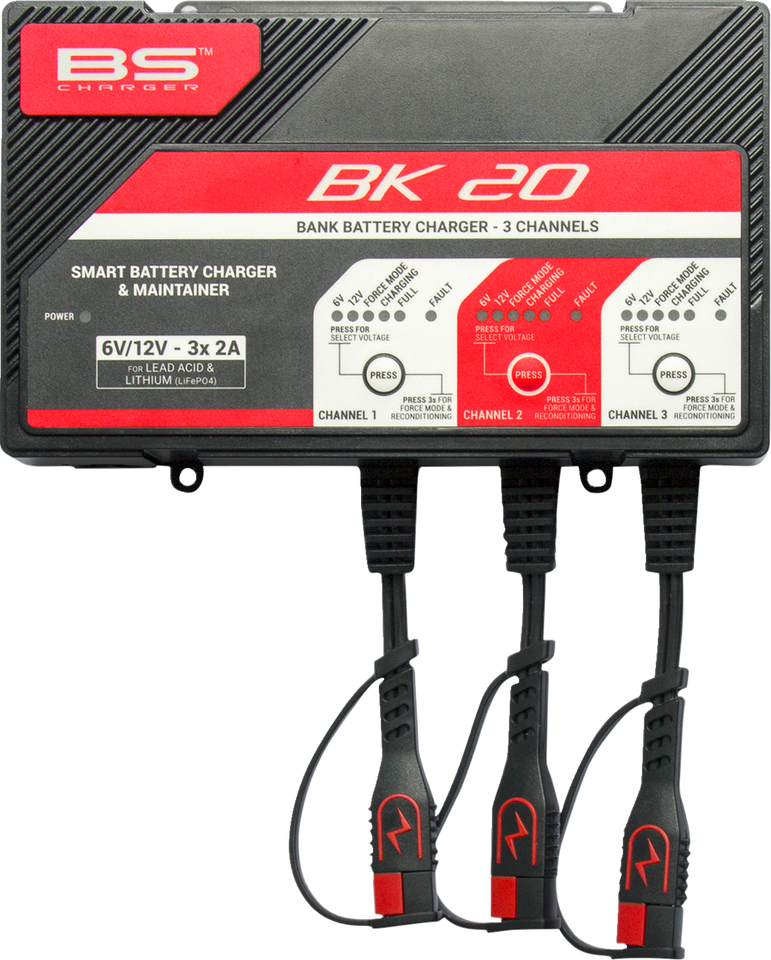 Charger - BK20 - 12V - 3 x 2A