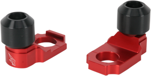 Axle Block Sliders - Kawasaki ZX-6R - Red - Lutzka's Garage