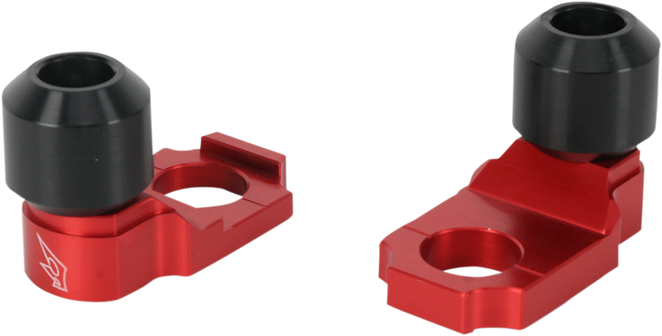 Axle Block Sliders - Kawasaki ZX-6R - Red - Lutzka's Garage