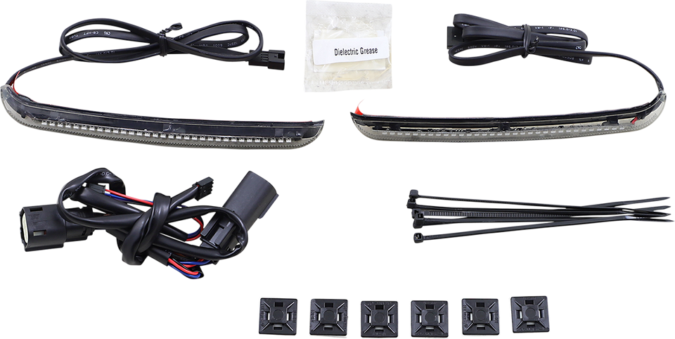 Bag Light Blades - Red Turn Signals