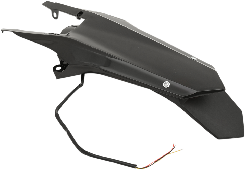 Enduro Rear Fender - with Light - Black - Lutzka's Garage