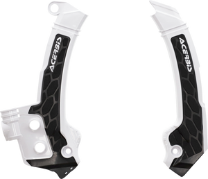 X-Grip Frame Guards - White/Black - Husqvarna - Lutzka's Garage