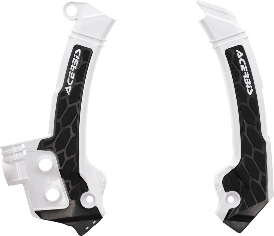 X-Grip Frame Guards - White/Black - Husqvarna - Lutzka's Garage