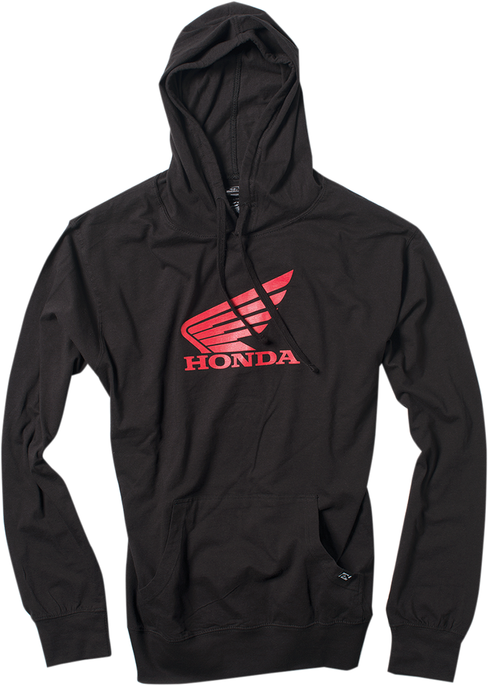 Honda Wing Pullover Hoodie - Black - Medium - Lutzka's Garage