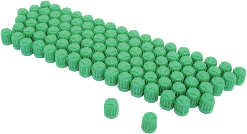 Valve Stem Cap - Green - 100 Pack - Lutzka's Garage